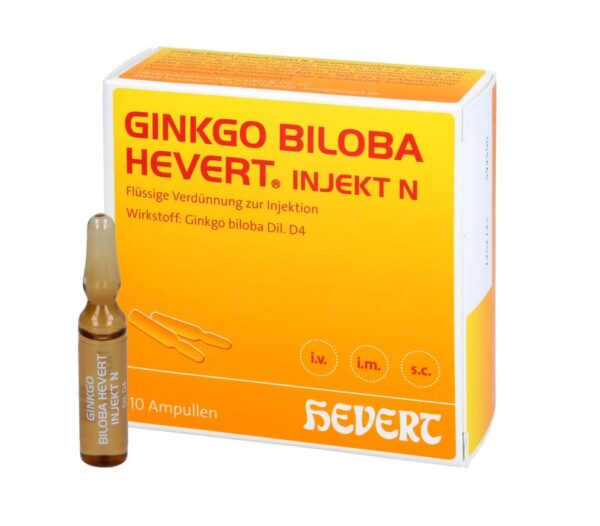 Гинкго Билоба Германия D4 Ginkgo BILOBA HEVERT Injekt 2 мл для капельниц 10 ампул